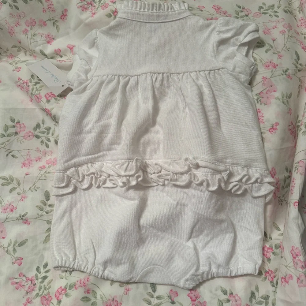 Ralph Lauren While Baby Girl Romper | Size 9M